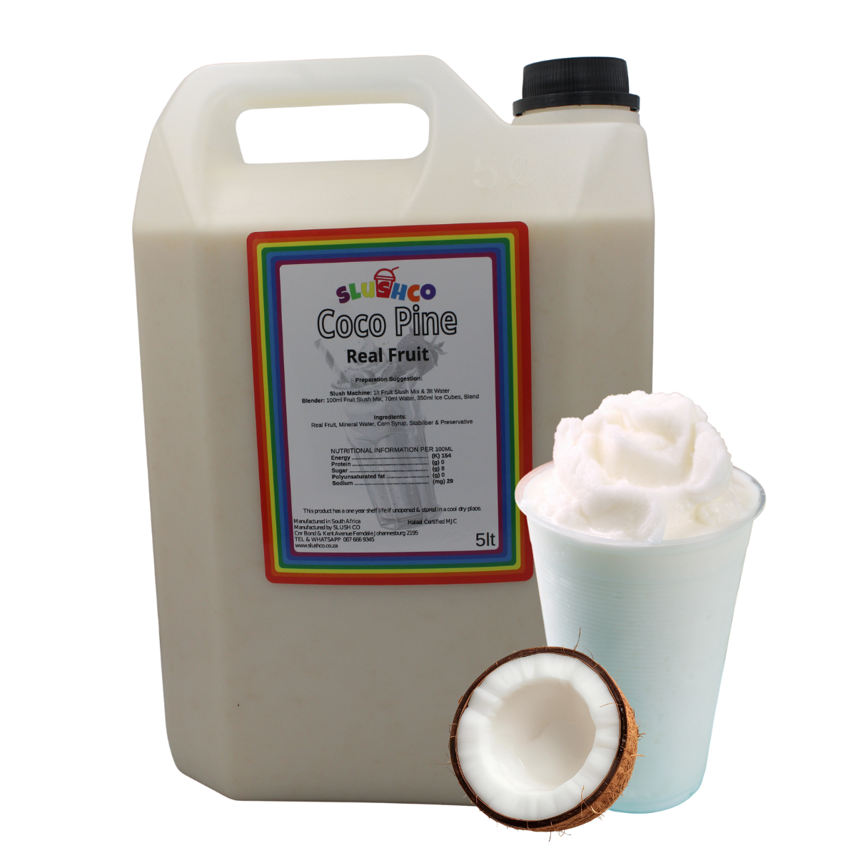 REAL FRUIT Coco Pine Slush Syrup 5lt