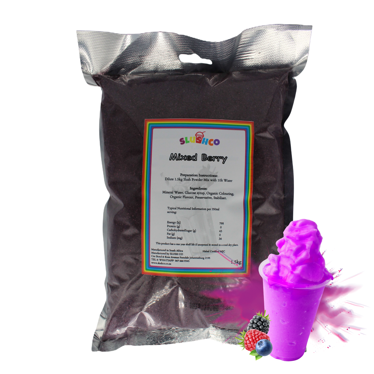 Mixed Berry Slush Mix 1.5Kg