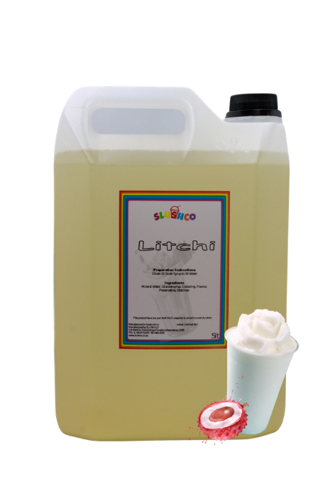 Litchi Slush Syrup 5lt